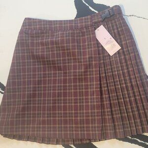 Plaid mini skirt